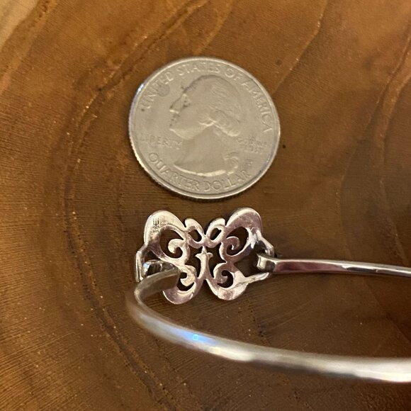 RETIRED James Avery Butterfly Cross Hook-On Bracelet, Sterling Silver - Picture 3 of 3